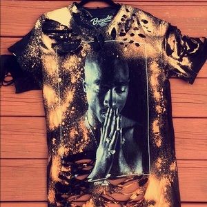 Distressed Tupac shirt