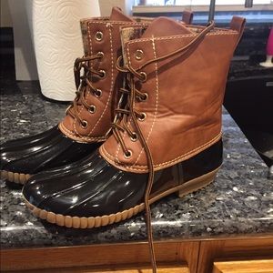 Dylan snow/rain ducks boots - Black & Tan