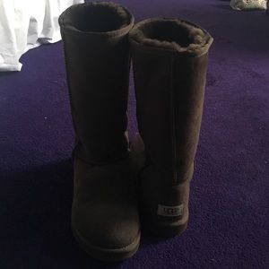 Tall brown ugg boots