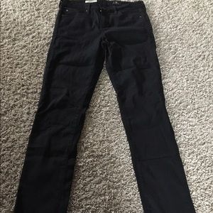 AG The Prima mid rise Cigarette black jeans