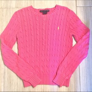 Ralph Lauren Pastel Cable Knit Sweater