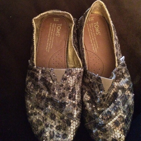 Sequin leopard print Toms