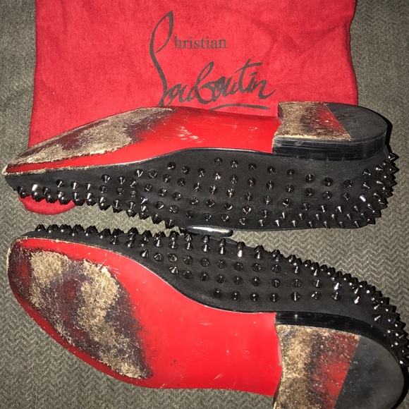Christian Louboutin studded mens dress shoes