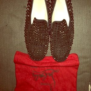 Christian Louboutin studded mens dress shoes