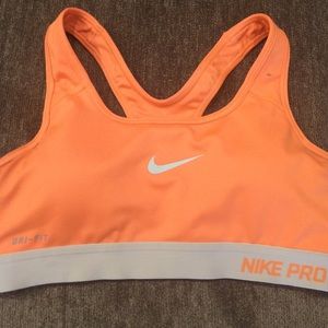 Nike Woman's Small Orange sports bra