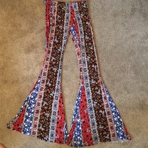 Printed flare pants