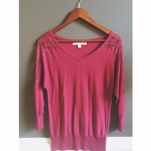 LC Lauren Conrad Sweaters - ✨Lauren Conrad✨ Sweater with Lace Detail