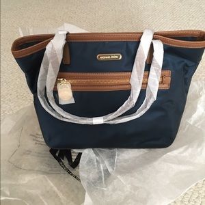 Michael Kors Blue nylon bag.  NWT