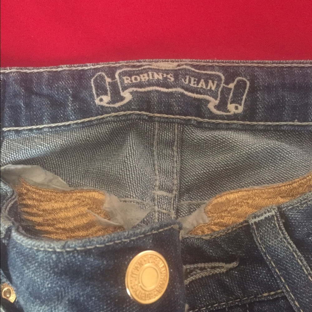 Vintage Robin's Jean : Gold wash with golden studs