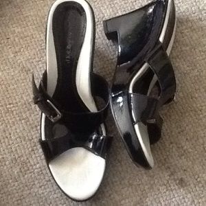 Black & white shoes