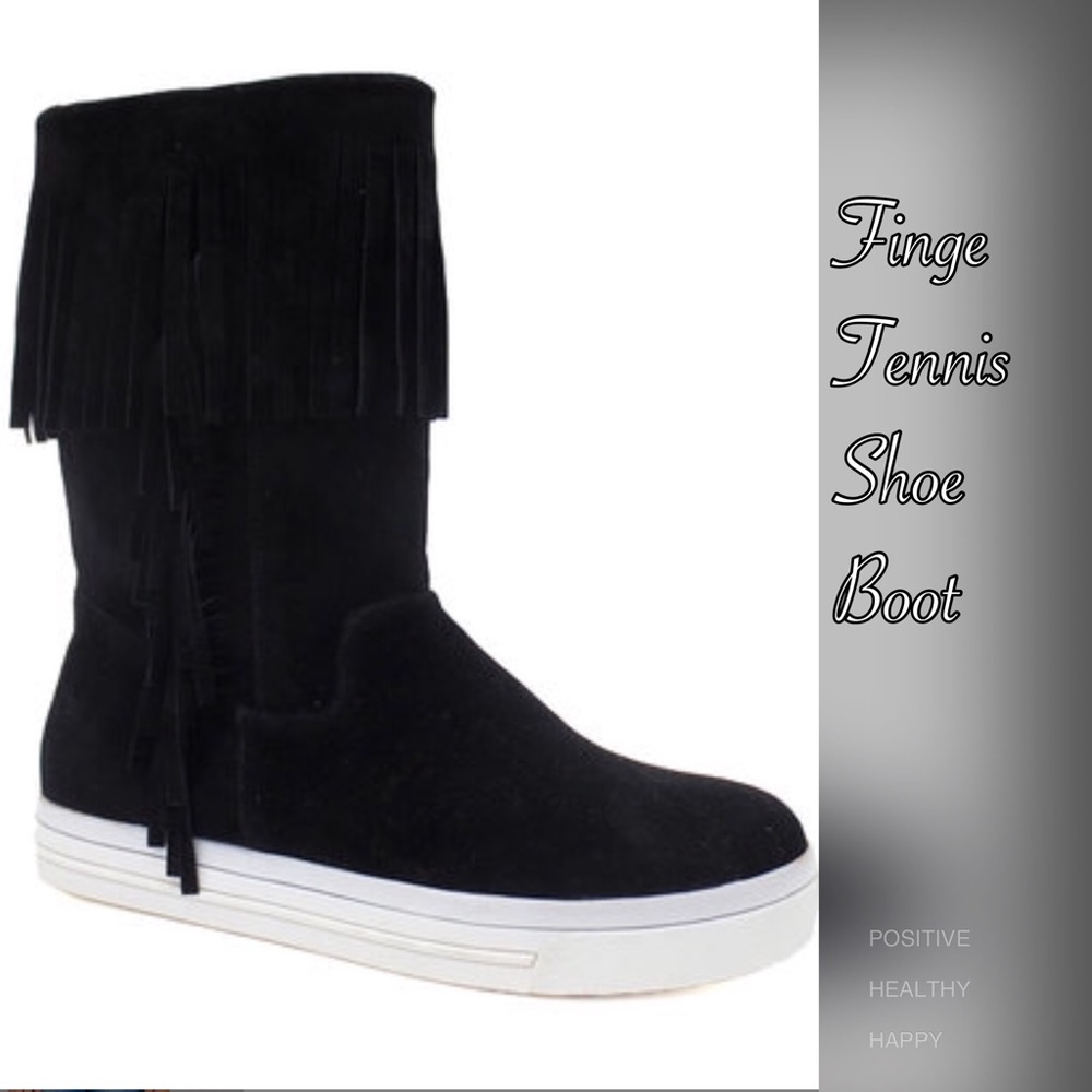 Fringe Tennis Shoe Boot