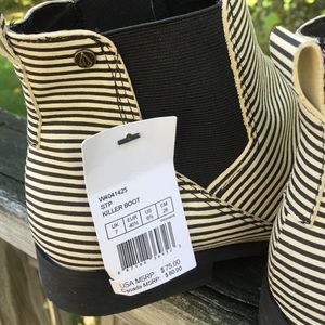 VOLCOM women's booties striped booties 9.5