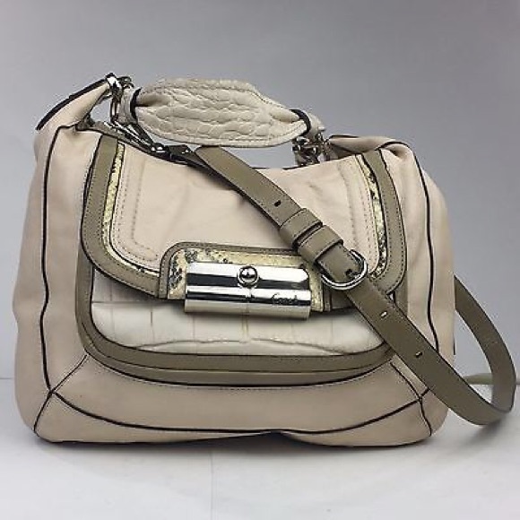 Coach Kristin Spectator Conv. Croc/Python Handbag - Picture 4 of 4