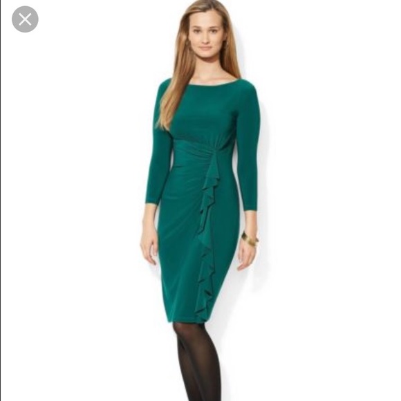 ❗️SALE❗️American Living Sheath Green Dress