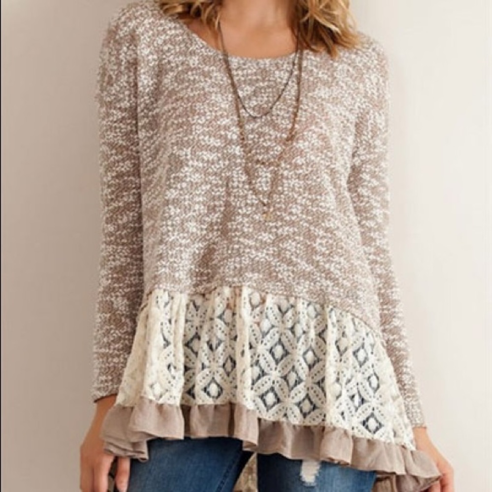 Entro Cream Lace Blouse