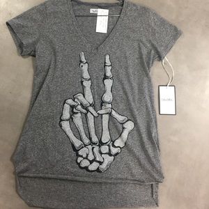 Lauren Moshi Skeleton Fingers Tee