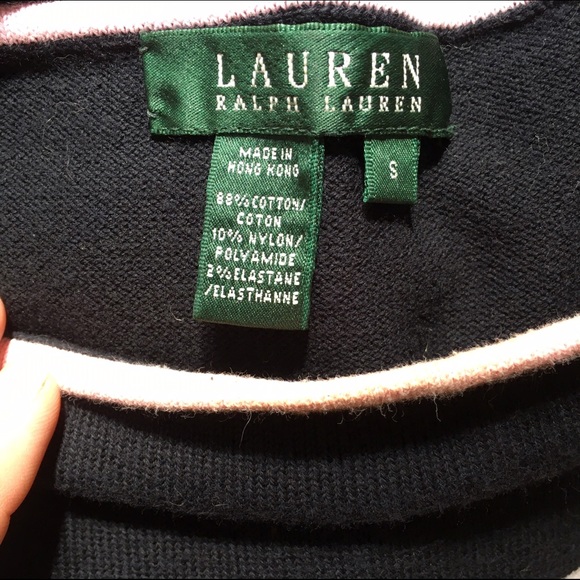 Ralph Lauren striped boat neck sweater - Picture 4 of 4