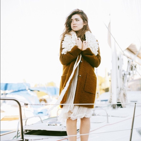 Mohair Wool Copper Colored Zara Coat