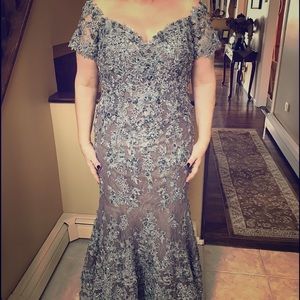 Custom Beautiful Fancy Evening Gown