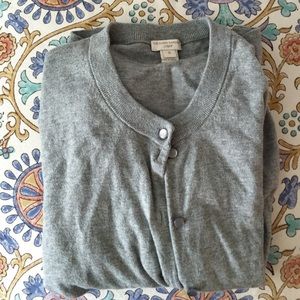 J.crew factory Clare cardigan in gray- small.