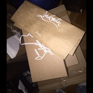 Authentic Christian Louboutin empty shopping bags