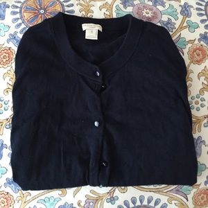 J.crew factory Clare cardigan in navy- small