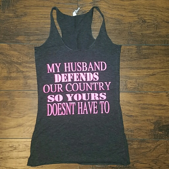 "My husband defends our country..."