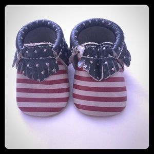 Infant soft sole moccasins