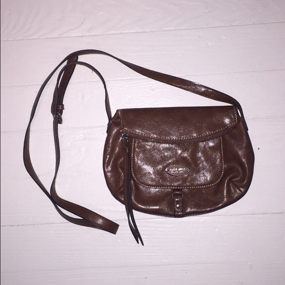 Nine West brown faux leather cross body bag