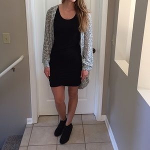 Black wedge ankle booties