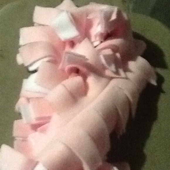 Pink & white scarf