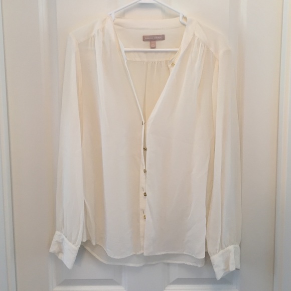 Ivory Banana Republic blouse