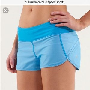 Lululemon speed short - blue size 6