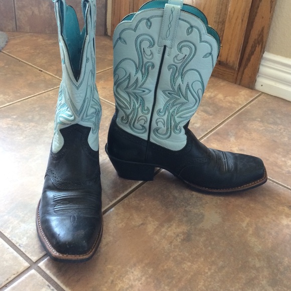 Ariat two tone boots