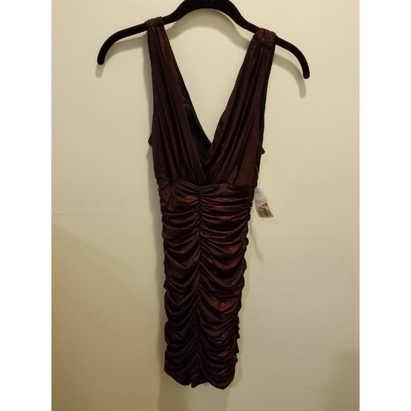 Red and Black Shimmer Dress
