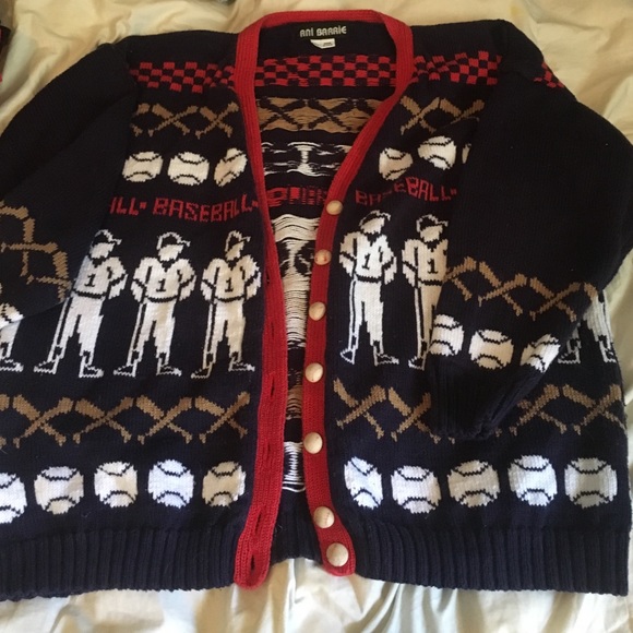 Vintage baseball sweater CHEAPER ON MERC