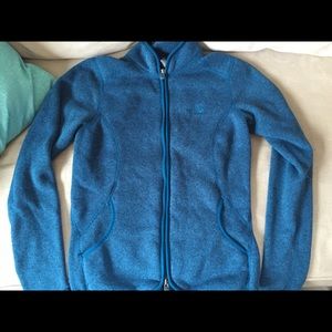 Teal North Face fleece