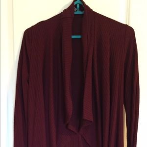 Knox Rose maroon cardigan
