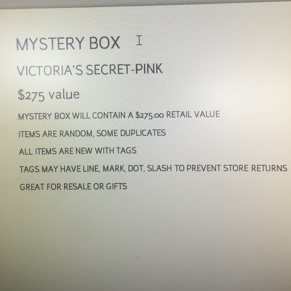 Victoria's Secret PINK MYSTERY BOX - Picture 2 of 4