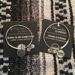 Two Alex and Ani bracelets
