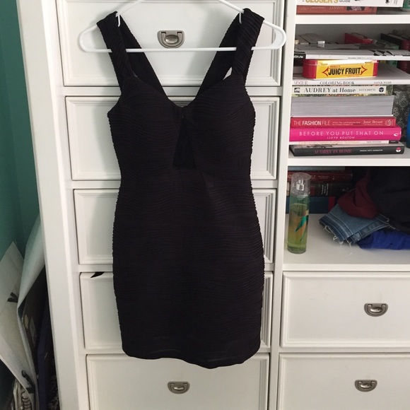 Black Mini Dress with Mesh