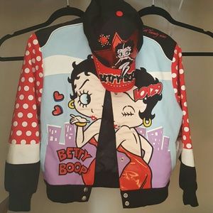 Hat and bomber jacket