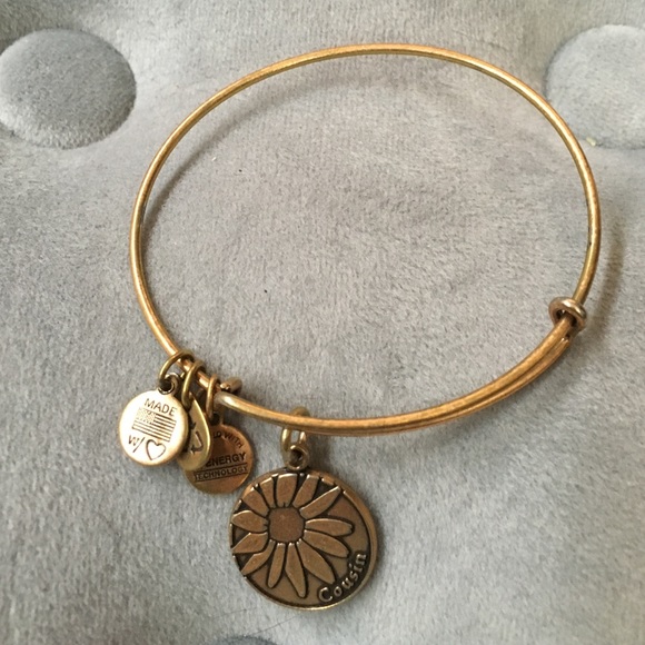 Alex and ani gold cousin bangle