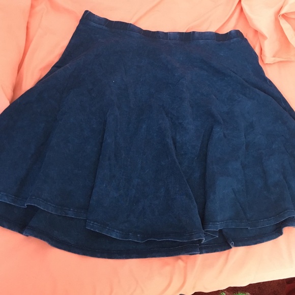 Denim skater skirt