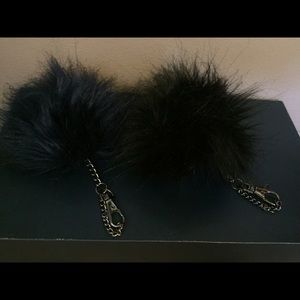 Faux fur key chain