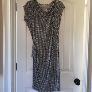 New Cabi dress in black and ivory