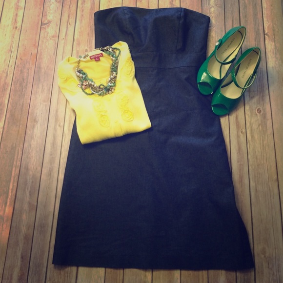 Pin up style denim style dress