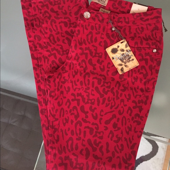 NWT Red Animal Print Jeans🐾