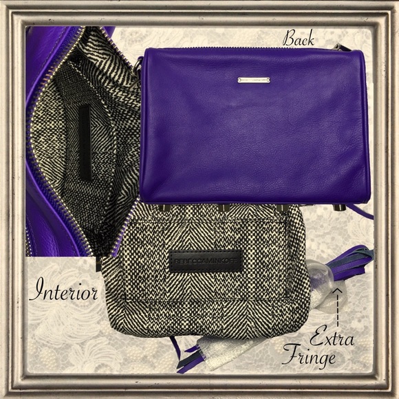 Rebecca Minkoff Mini 5 Zip Hyper Purple Crossbody - Picture 3 of 4