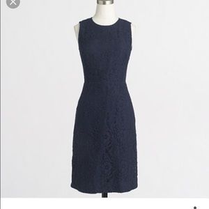 J.Crew floral lace shift dress